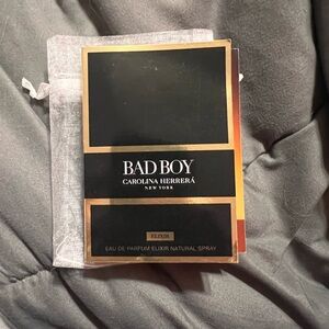 Carolina Herrera Bad Boy Elixir Sample with Red and Black Design